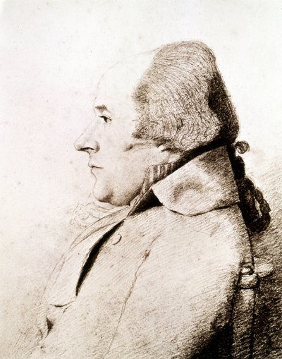 Portret van admiraal William Bligh (1754 - 1817), navigator en ontdekkingsreiziger, hij ontdekte de Bounty-eilanden. door Unknown artist