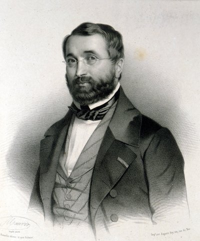 Portret van Adolphe Adam (1803 - 1856), Franse componist door Unknown artist