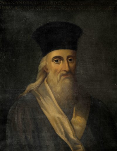 Portret van Alexander van Rhodes door Unknown artist