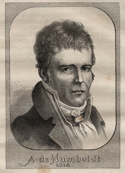 Portret van Alexander von Humboldt (1769-1859) - illustratie uit 