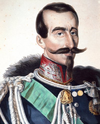 Portret van Alfonso Ferrero, Markies de La Marmora (1804-1878), Italiaanse generaal en politicus door Unknown artist
