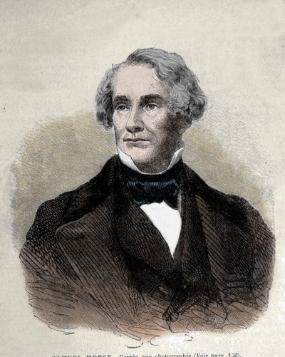 Portret van de Amerikaanse uitvinder Samuel Finley Breese Morse (1791-1872) door Unknown artist