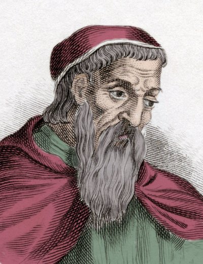 Portret van Amerigo Vespucci (1454-1512), Italiaanse ontdekkingsreiziger. Gravure van de 19e eeuw door Unknown artist