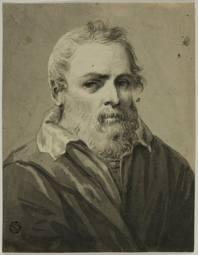 Portret van man met baard door Unknown artist