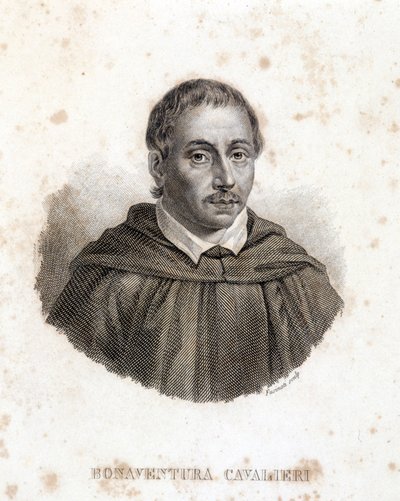 Portret van Bonaventura Cavalieri door Unknown artist