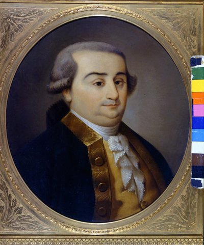 Portret van Cesare Bonesana, Markies de Beccaria (1738 - 1794), Italiaanse jurist. Anoniem schilderij uit de 18e eeuw. Museo van Milaan. Milaan door Unknown artist