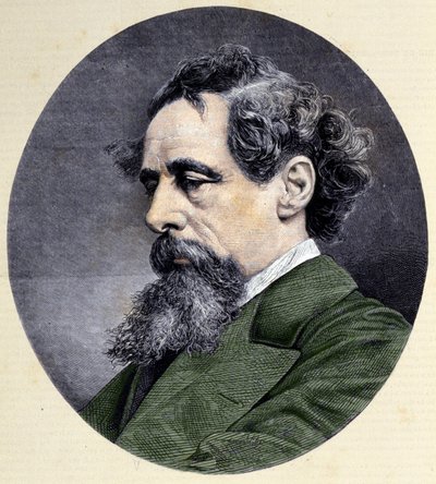 Portret van Charles Dickens (1812-1870), Engelse schrijver door Unknown artist