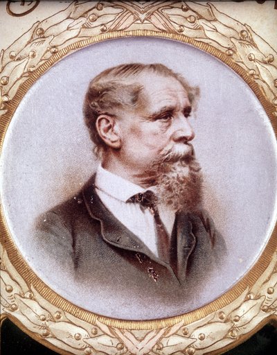 Portret van Charles Dickens (1812-1872) door Unknown artist