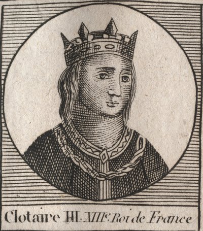 Portret van Clothaire III door Unknown artist