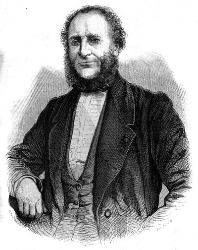 Portret van dokter Jobert de Lamballe (1799-1867) Franse chirurg. Gravure in "L