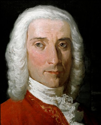 Portret van Domenico Scarlatti (1685-1757), Italiaanse componist. Anoniem schilderij uit de 18e eeuw. Napels, Conservatorio di Musica San Pietro a Majella. door Unknown artist