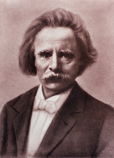 Portret van Edvard Grieg (krijttekening) door Unknown artist