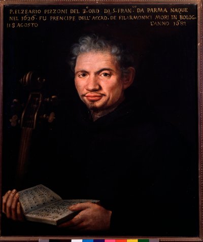 Portret van Elzeario Pizzoni (1626-1681) Italiaanse componist door Unknown artist