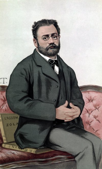 Portret van Emile Zola (1840-1902) - in 