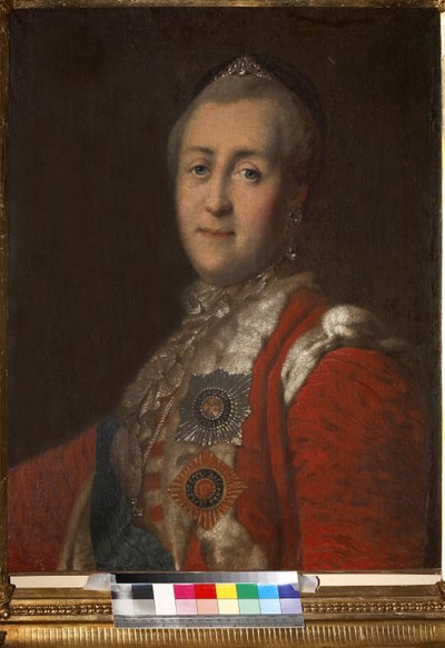 Portret van keizerin Catharina II (1729-1796) door Unknown artist