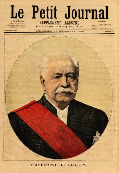 Portret van Ferdinand de Lesseps (1805-1894), ook wel 