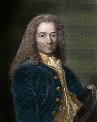 Portret van François-Marie Arouet, genaamd Voltaire (1694 - 1778), Franse schrijver en filosoof door Unknown artist