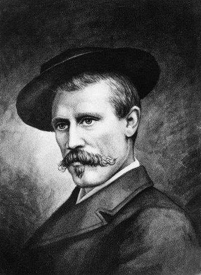 Portret van Fridtjof Nansen (1861-1930), Noorse ontdekkingsreiziger in 1897 door Unknown artist