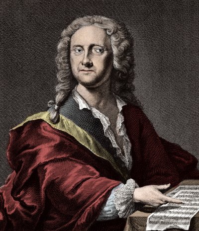 Portret van Georg Philipp Telemann (1681-1767), Duitse componist door Unknown artist