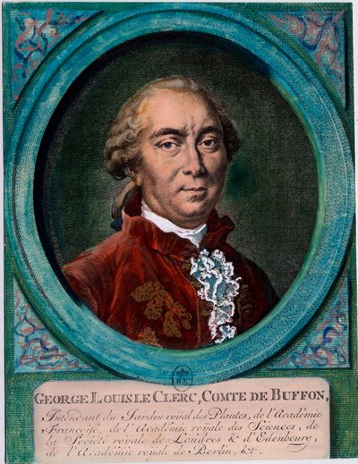 Portret van George Louis Le Clerc, Graaf van Buffon door Unknown artist
