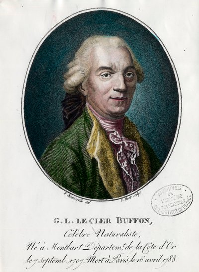 Portret van George Louis Le Clerc, Graaf van Buffon door Unknown artist