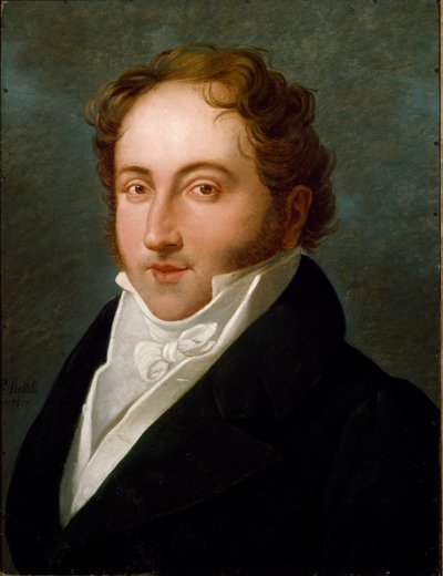 Portret van Gioachino Rossini, Italiaanse componist door Unknown artist