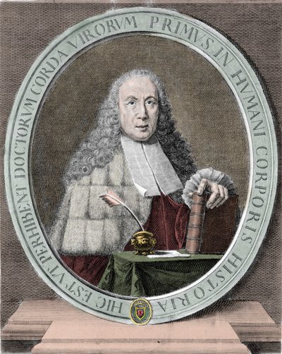 Portret van Giovanni Battista Morgagni (1682-1771) Italiaanse arts en anatoom. Milanese door Unknown artist