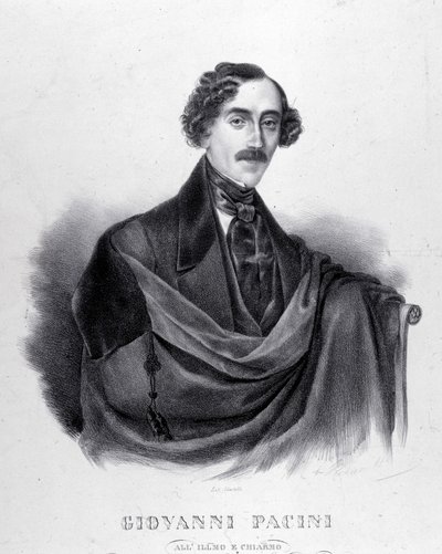 Portret van Giovanni Pacini, Italiaanse componist (1796-1867) door Unknown artist