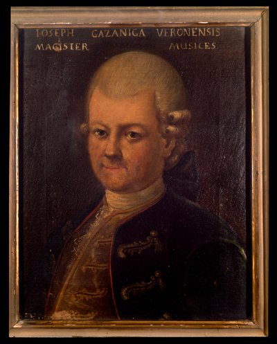 Portret van Giuseppe Gazzaniga (1743-1818) Italiaanse componist door Unknown artist