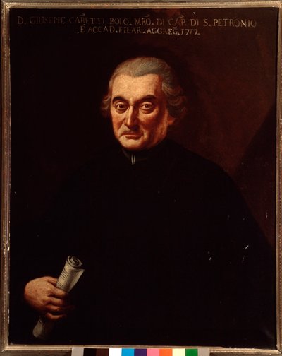 Portret van Giuseppe Maria Caretti (1690-1774) Italiaanse componist door Unknown artist