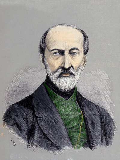 Portret van Giuseppe Mazzini (1805 of 1808 - 1872) door Unknown artist