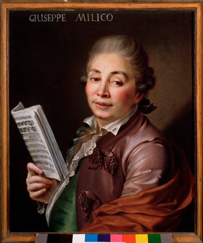 Portret van Giuseppe Millico (1737-1802) Italiaanse castraat door Unknown artist
