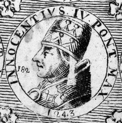 Portret van Innocentius IV (1195 - 1254) door Unknown artist