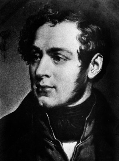 Portret van de Italiaanse componist Vincenzo Bellini (1801-1835) door Unknown artist