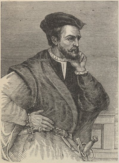 Portret van Jacques Cartier door Unknown artist