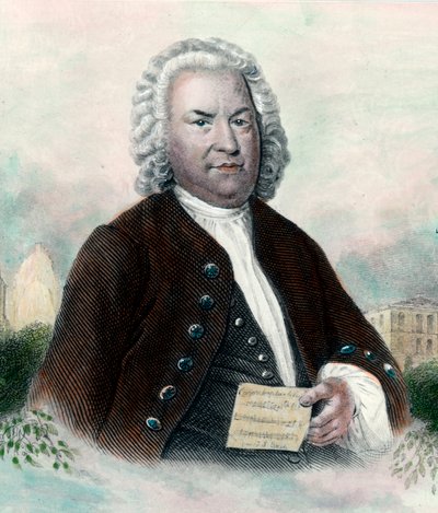Portret van Jean Sebastien Bach (Johann Sebastian Bach) door Unknown artist