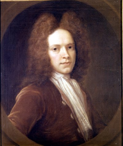 Portret van John Christopher Pepusch, Britse componist door Unknown artist