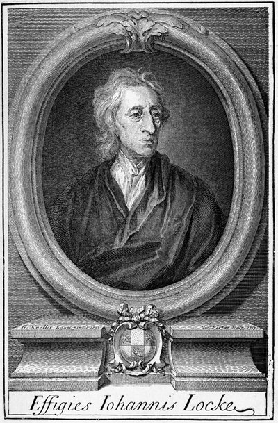 Portret van John Locke (1632 - 1704), Engelse filosoof door Unknown artist