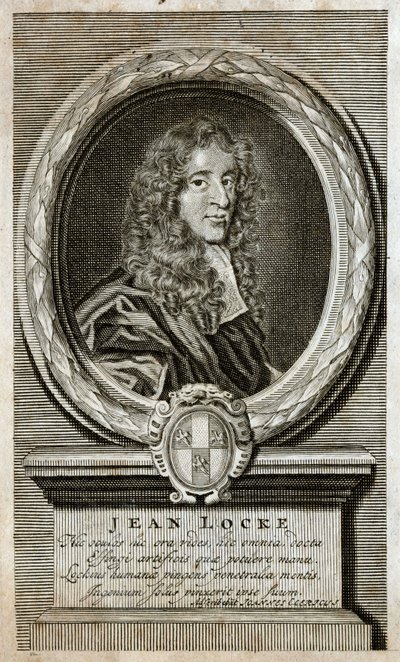 Portret van John Locke (1632 - 1704), Engelse filosoof door Unknown artist