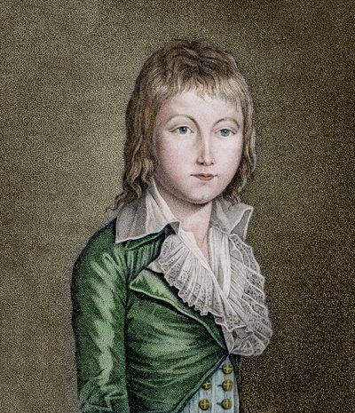Portret van LOUIS XVII (1785-1795) de dauphin van Frankrijk door Unknown artist