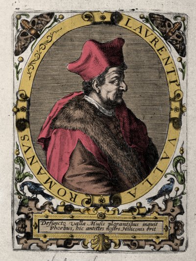 Portret van Laurentius Valla de Lorenzo della Vale door Unknown artist