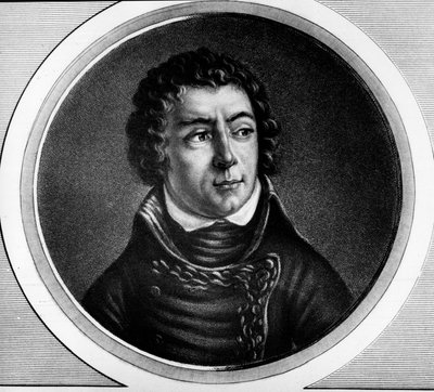 Portret van Louis Alexandre Berthier, Prins van Neuchatel, Maarschalk van Frankrijk - Gravure in 