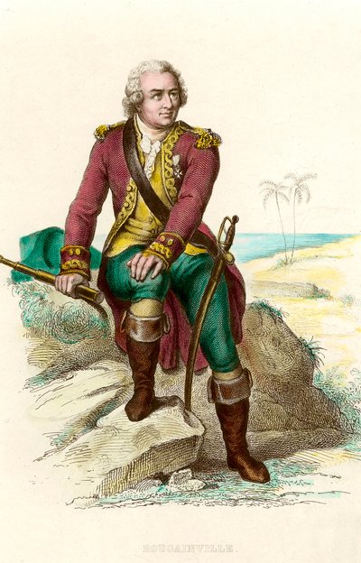 Portret van Louis Antoine, Graaf van Bougainville, Franse navigator door Unknown artist