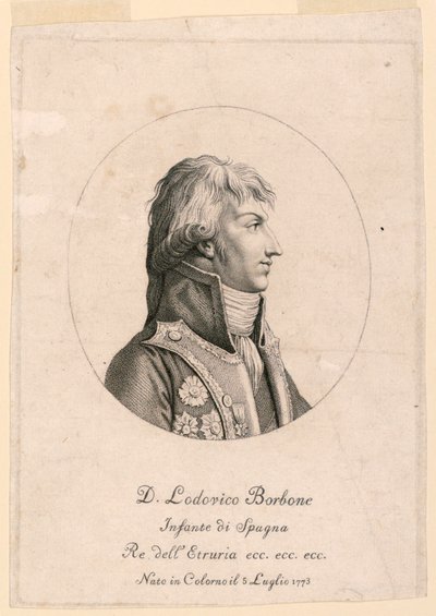 Portret van Louis Bourbon, Infanten van Spanje (1773- ) door Unknown artist