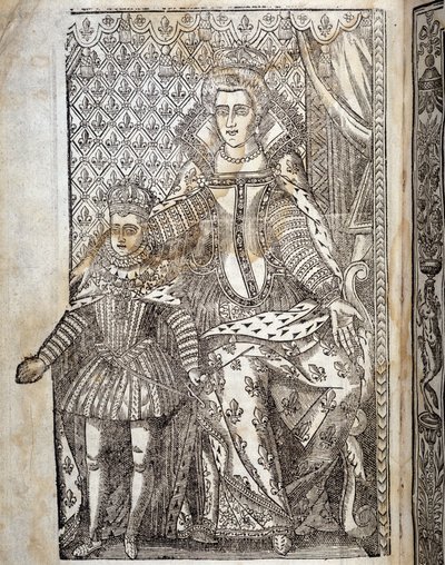Portret van Lodewijk XIII kind en Maria de Medici door Unknown artist