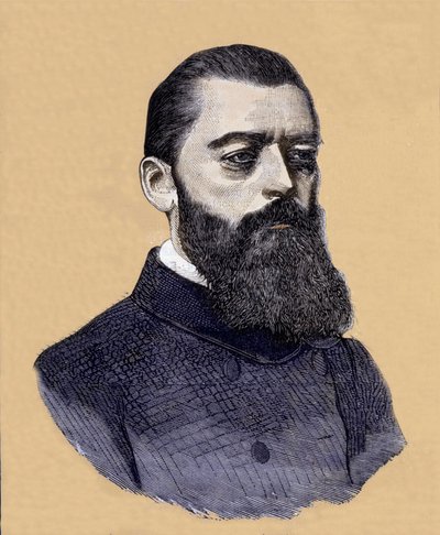 Portret van Ludwig Feuerbach (1804-1872), Duitse filosoof door Unknown artist