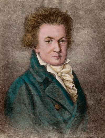 Portret van Ludwig van Beethoven (1770 - 1827), Duitse componist door Unknown artist
