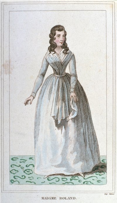Portret van Madame Roland Franse politica door Unknown artist