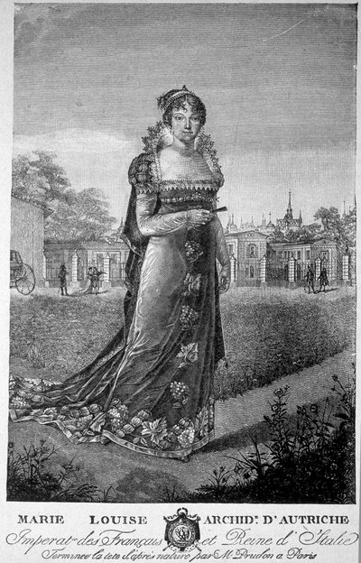 Portret van Marie Louise, Aartshertogin van Oostenrijk, vrouw van Napoleon I door Unknown artist