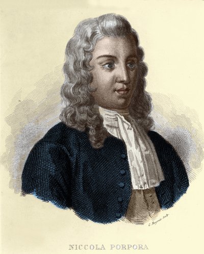 Portret van Nicola Antonio Porpora, Italiaanse componist (1686-1768). door Unknown artist